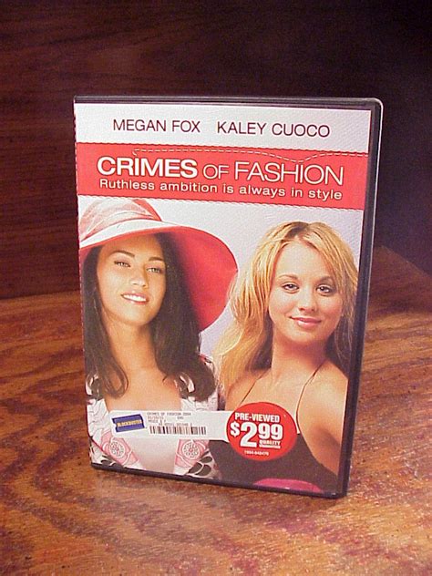 Crimes of Fashion DVD, Used, with Megan Fox and Kaley Cuoco, rental ...