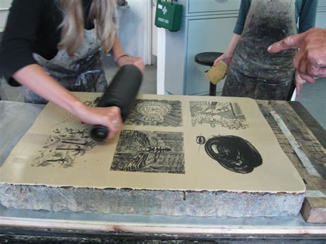 kath the artist: Stone Lithography at londonprintstudio