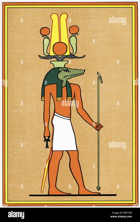 Egyptian God Sebek Ra Stock Photo - Alamy