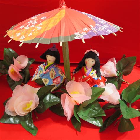 the traditional Hinamatsuri dolls for the Girls’...