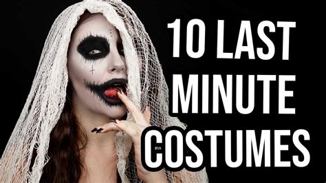 10 EASY LAST MINUTE HALLOWEEN COSTUMES / MAKEUP IDEAS! [2020 4K] - YouTube