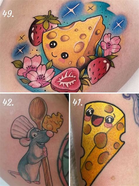 61 Cheese Tattoo for Dairy Lovers - Tattoo Glee