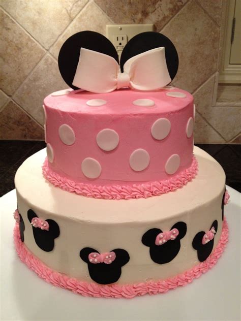 Baby Minnie Mouse Baby Shower Cake - Minnie Mouse Baby Shower Cake Cake In Cup Ny - Mickey and ...