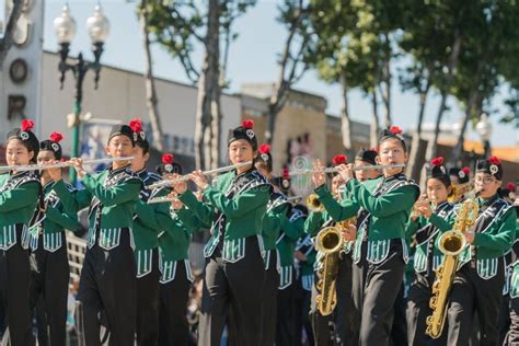 Foothills Middle School Marching Band of the Famous Temple City Editorial Stock Image - Image of ...