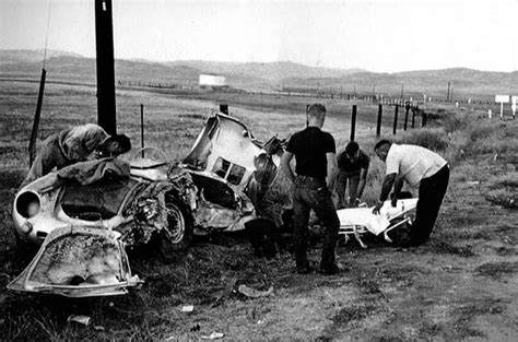 The automobile crash that killed James Dean on Sept. 30, 1955 in ...