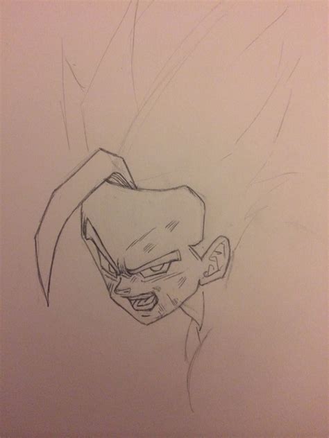 Super Saiyan 2 Gohan Drawing on Behance