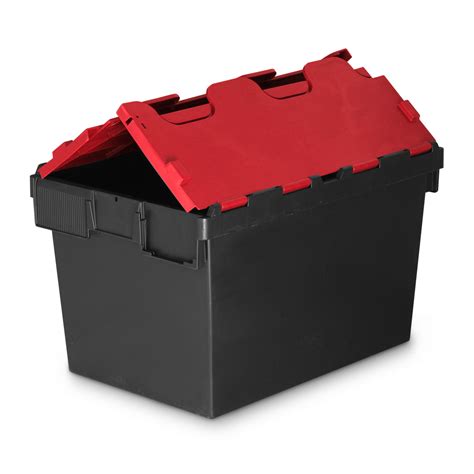 64L Recycled Attached Lid Container Original Totebox (600 x 400 x 365h ...