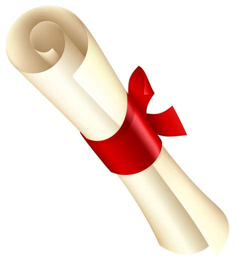 Diploma Graduation ceremony Clip art - Diploma with Red Ribbon PNG ...