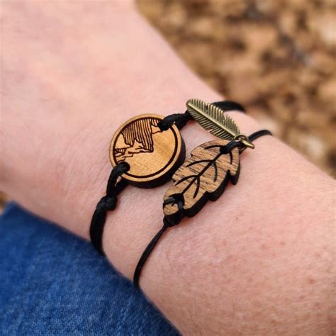 Wooden braceletmountain wooden braceletleaf wooden braceletLasercut jewelry. Diy Laser Cut ...