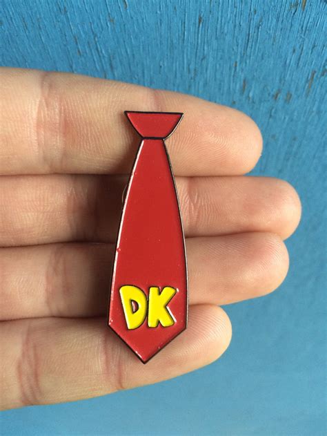 Donkey Kong Tie Hard Enamel Pin Badge - Etsy