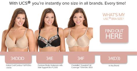 Cup Size Comparison Chart: Plus Size Bra Sizes By Brand