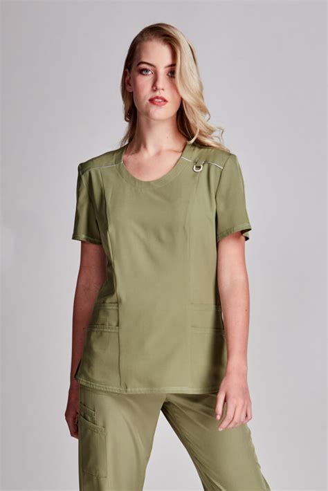 Shop The Orchid Ladies Scrub Tunic Top Online | Gina