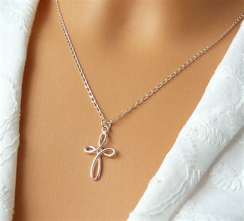 Infinity Cross Necklace Infinity Cross Faith Forever - Etsy