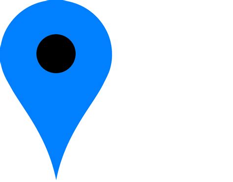 Aqua Map Pin Location Icon