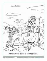 Abraham Was Called To Sacrifice Isaac Coloring Page  Childrens Bible sketch template