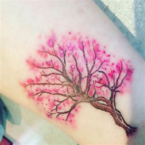 Weeping cherry blossom tree #pinktreetattoo #cherryblossomtattoo # ...