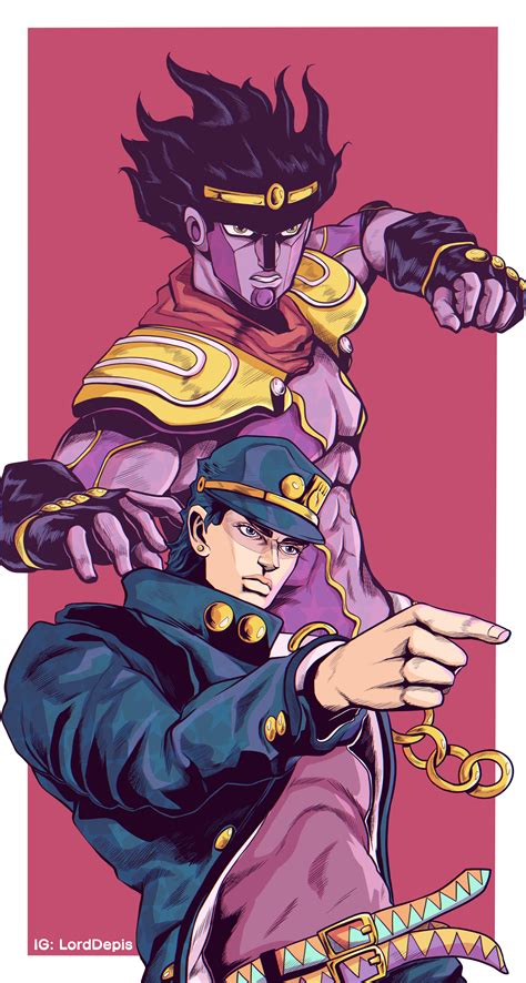 Jotaro and Star Platinum wallpaper [Fanart] : r/StardustCrusaders