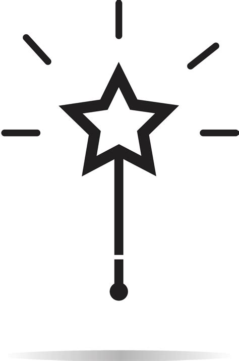 Magic wand icon. Magic wand symbol. 6915896 Vector Art at Vecteezy