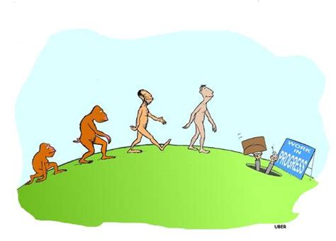 HUMAN EVOLUTION By uber | Philosophy Cartoon | TOONPOOL