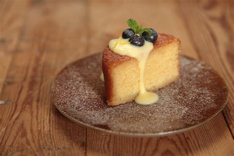 Brown Butter Cake with Lemon Curd & Berries - Sweet Street Desserts