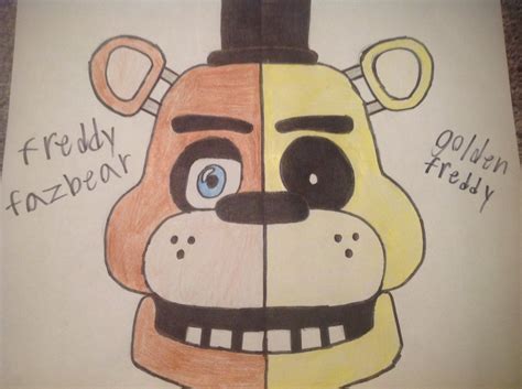 Fnaf Golden Freddy Drawing