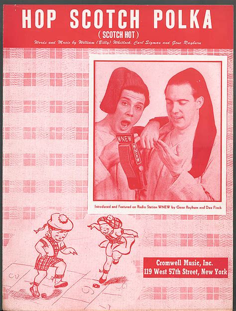Hop Scotch Polka radio sheet music WNEW 1949