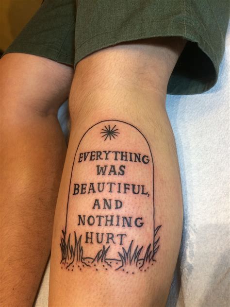 "Everything was beautiful and nothing hurt" by Austin at Kingdom Tattoo, Atlanta, GA : r/tattoos