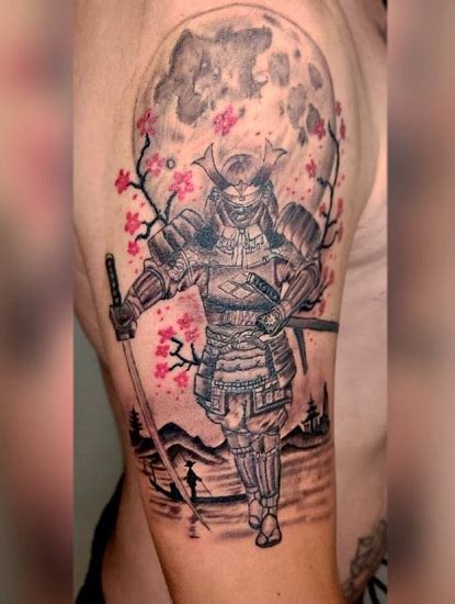 Japanese samurai art tattoo fotos