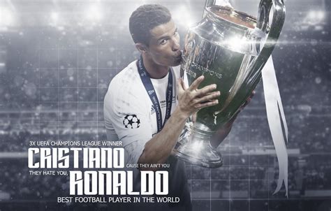 Cristiano Ronaldo With UCL Trophy Wallpapers - Wallpaper Cave