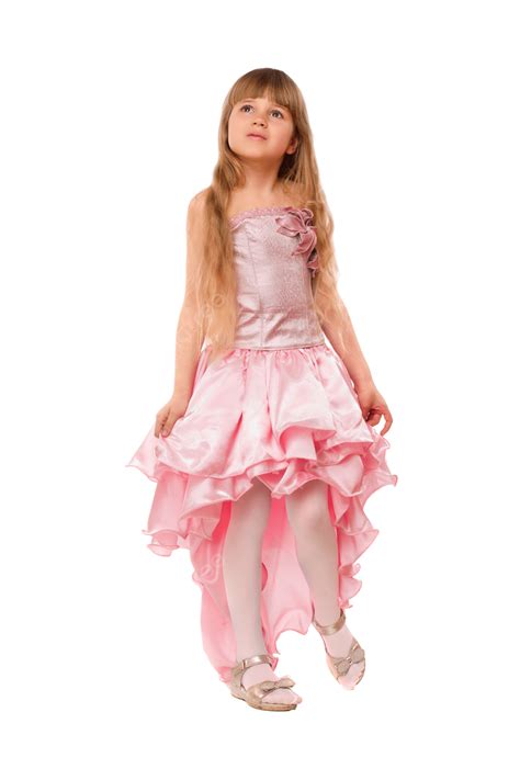 Cute Little Girl In A Pink Dress Beautiful, Graceful, People, Preschooler PNG Transparent Image ...