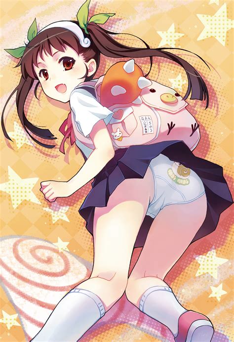 Wallpaper : illustration, Monogatari Series, anime, cartoon, Hachikuji Mayoi, comics, mangaka ...