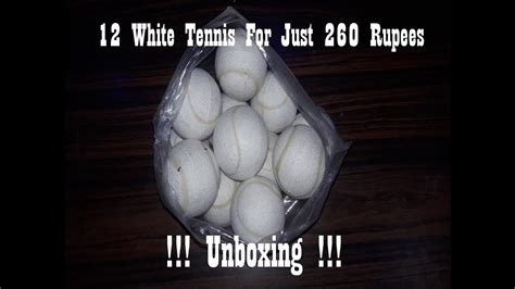 White Tennis Balls Unboxing || White Tennis Balls For Just 260 Rs || - YouTube