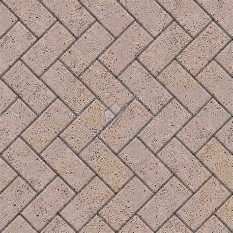 Stone paving outdoor herringbone texture seamless 06526