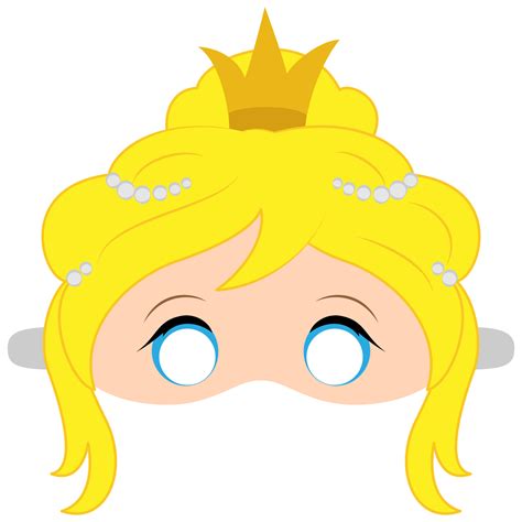 Princess Mask Template | Free Printable Papercraft Templates