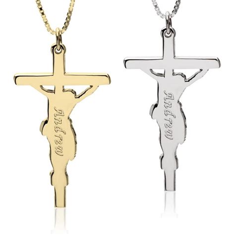 Personalized Jesus Cross Necklace