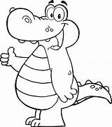 Cartoon Alligator Coloring Pages At GetColoringscom  Free Printable sketch template