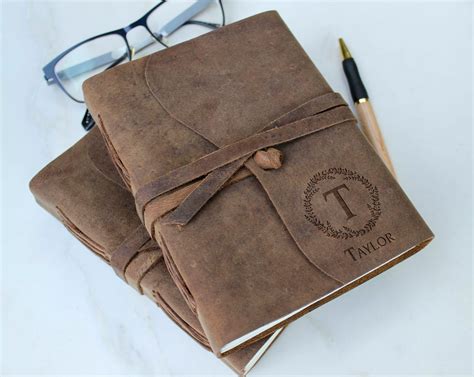 Personalized genuine leather Journal customized journal | Etsy