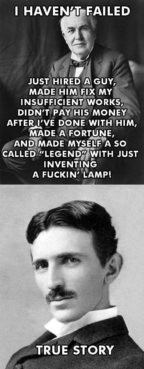 Edison being Edison, that tesla below, true genius. Edison stole his ideas. And they battled ...