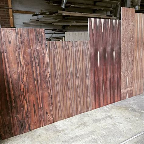 Rosewood is one of our favourite veneer. Each uniquly beautiful panel about to become a new ...