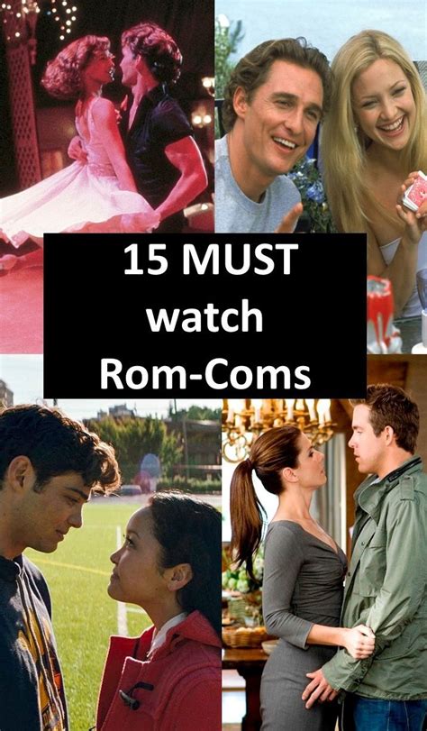 15 Rom-Coms you MUST watch! | Romcom movies, Romantic comedy movies, Comedy movies list