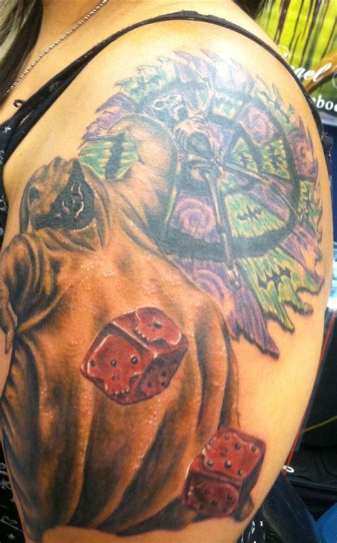 Oogie Boogie Tattoo Halloween Tattoos Sleeve, Sleeve Tattoos, Oogie Boogie Dice, Portrait Tattoo ...