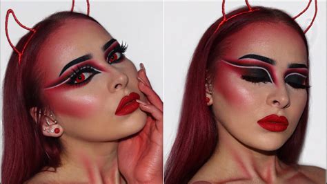 Glamorous Red Devil | Halloween Makeup Tutorial 2018 - YouTube