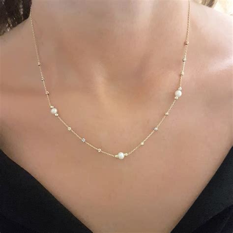 Single Gold Bead Necklace | anacondaamazonisland.com