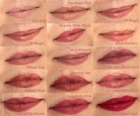 Charlotte Tilbury Lipstick Swatches