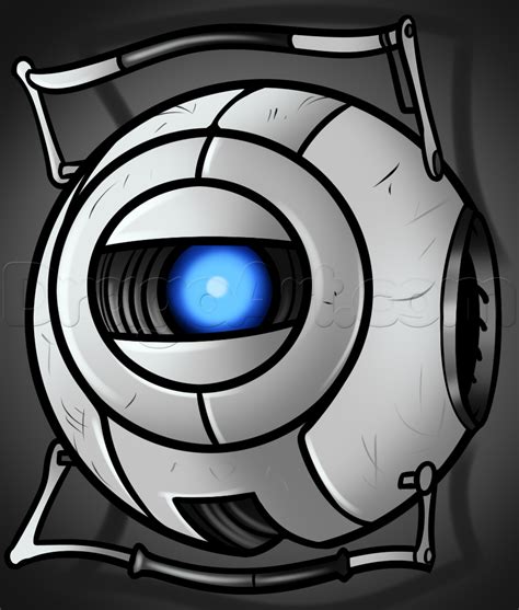 How to Draw Wheatley From Portal 2, Step by Step, Video Game Characters, Pop Culture, FREE ...