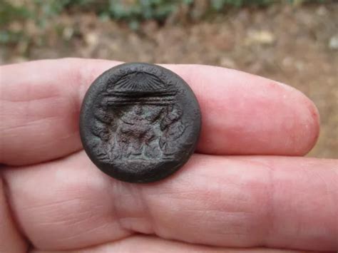 CIVIL WAR GEORGIA State Seal Confederate Coat Button Dug Relic found Virginia $19.50 - PicClick