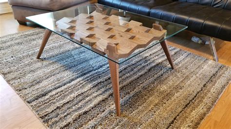 Buy Hand Made Mid-Century Modern Style Coffee Table, made to order from Scott Design Woodworx ...