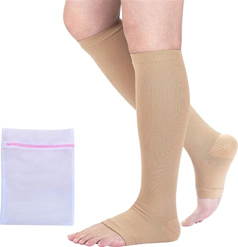 Open Toe Medical Compression Socks for Women & Men S/M/L/XL/XXL (1 & 2 Pair): Amazon.ca ...