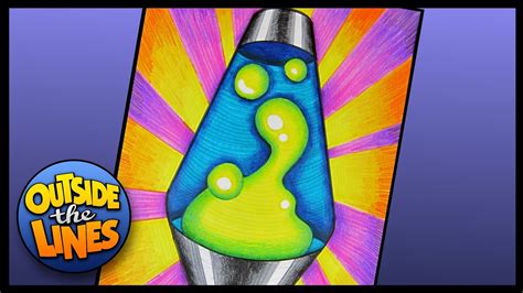 Marker & Colored-Pencil Lava Lamp Drawing - YouTube