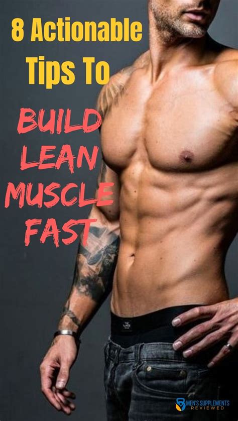 8 Actionable Tips To Build Lean Muscle Fast | Lean muscle workout, Lean body workouts, Lean ...